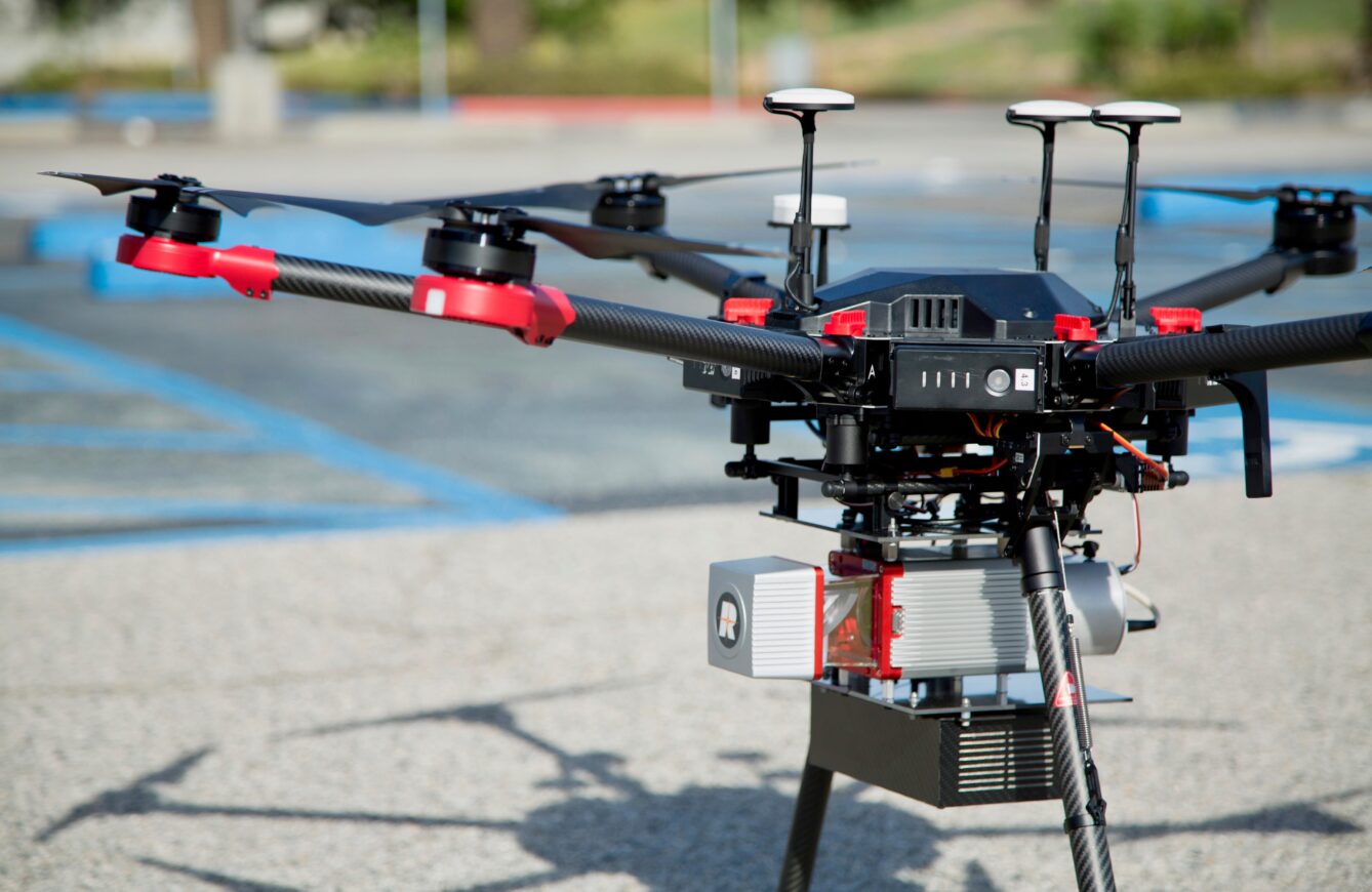 How does drone lidar work?